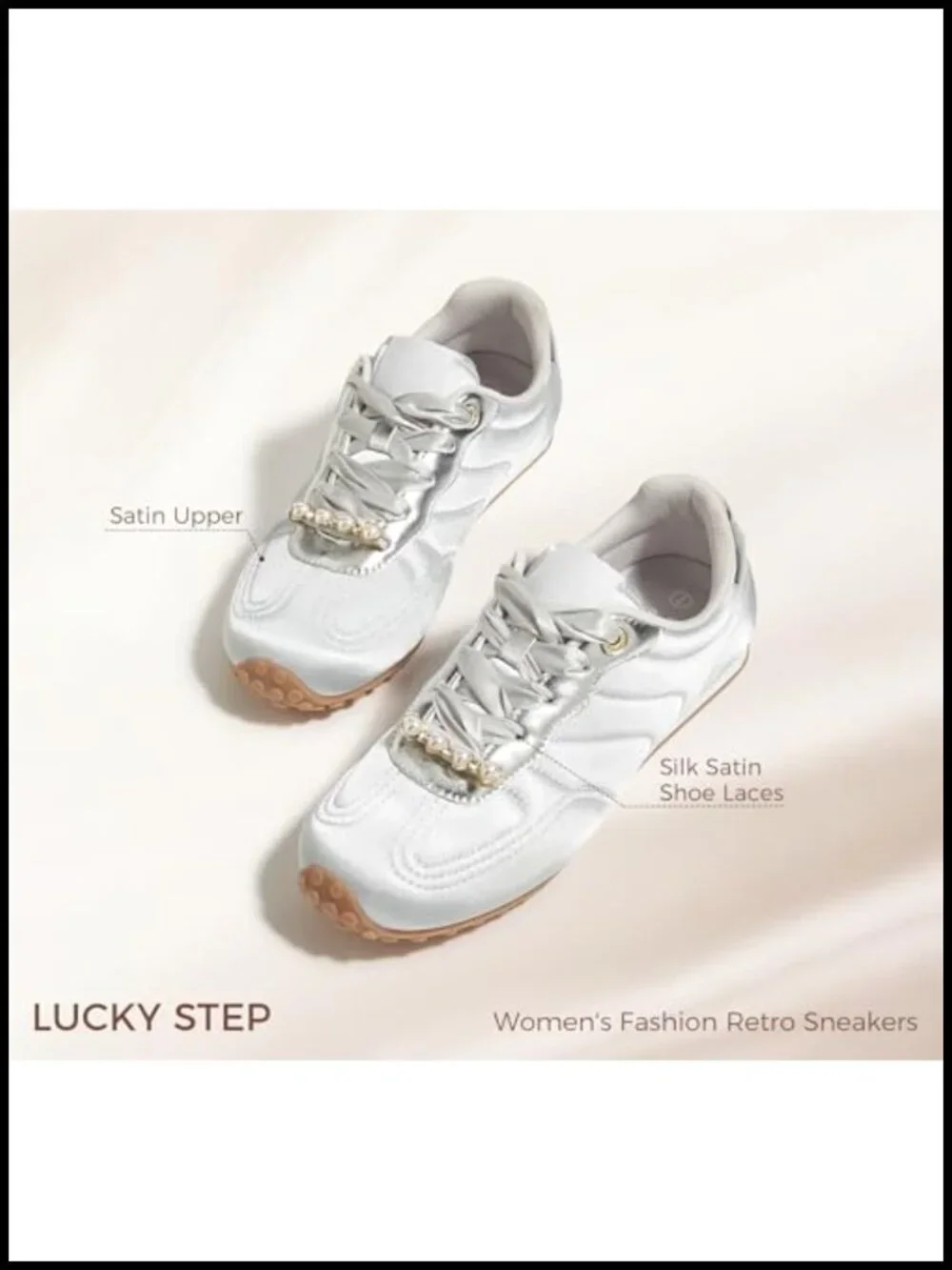 Womens Retro Fashion Sneakers Non Slip Comfortable Walking Shoes Satin Suede